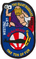 Patrol Squadron 19 (VP-19) Combat Air Crew 6 Western Pacific Cruise 1996-1997
Established as Reserve Patrol Squadron NINE HUNDRED SEVEN (VP-907) on 4 Jul 1946. Redesignated Medium Patrol Squadron FIFTY
SEVEN (VP-ML-57) on 15 Nov 1946: Patrol Squadron EIGHT HUNDRED
SEVENTY ONE (VP-871) in Feb 1950: Patrol Squadron NINETEEN (VP-19) on 4 Feb 1953, the third squadron to be assigned the VP-19 designation. Disestablished on 31 Aug 1991.
