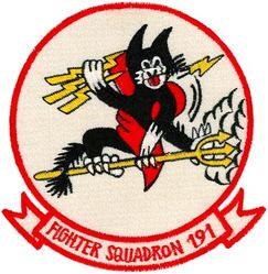 Fighter Squadron 191 (VF-191)
VF-191 "Satan's Kittens"
Established as VF-19 on 15 Aug 1943; VF-19A on 15 Nov 1946; VF-191 on 24 Aug 1948-1 March 1978.
Vought F-8A/E/J Crusader
McDonnell Douglas F-4J Phantom II
