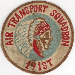 191st Air Transport Squadron, Heavy
Constituted 407th Fighter Squadron on 12 Oct 1943. Activated on 1 15 Oct 1943. Redesignated: 407th Fighter-Bomber Squadron on 5 Apr 1944; 407th Fighter Squadron on 5 Jun 1944. Inactivated on 7 Nov 1945. Redesignated 191st Fighter Squadron, and allotted to Utah ANG on 24 May 1946. 191st Fighter Squadron (SE) extended federal recognition on 18 Nov 1946. Redesignated 191st Fighter-Bomber Squadron on 1 Apr 1951; 191st Fighter-Interceptor Squadron on 1 Jul 1955; 191st Air Transport Squadron (Heavy) on 1 Apr 1961; 191st Military Airlift Squadron on 1 Jan 1966; 191st Air Refueling Squadron on 20 Oct 1972-.
