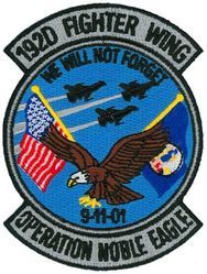 192d Fighter Wing Operation NOBLE EAGLE 2001-2002
