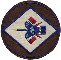 2d Bombardment Squadron, Medium
Constituted 2d Bombardment Squadron on 1 Jan 1938. Redesignated 2d Bombardment Squadron (Medium). Activated on 1 Feb 1940. Redesignated: 2d Bombardment Squadron (Heavy) on 3 Feb 1944; 2d Bombardment Squadron (Very Heavy) on 30 Apr 1946; 2d Bombardment Squadron (Medium) on 28 Jul 1948.

WW-II era embroidered on felt

Bolling Field, DC, 1 Feb 1940; Langley Field, VA, 14 Nov 1940; Muroc, CA, c. 9 Dec 1941-29 Jan 1942; Brisbane, Australia, 25 Feb 1942; Ipswich, Australia, 2 Mar 1942; Townsville, Australia, 7 Apr 1942; Reid River, Australia, 7 Apr 1942; Dobodura, New Guinea, g Oct 1943; Nadzab, New Guinea, 19 Dec 1943; Owi, Schouten Islands, 11 Aug 1944; Leyte, c. 19 Nov 1944; Angaur, c. 28 Nov 1944; Samar, 20 Jan 1945; Clark Field, Luzon, Mar 1945; Okinawa, 18 Aug 1945; Ft William McKinley, Luzon, 23 Nov 1945; Okinawa, 15 May 1946; Smoky Hill AFB, KS, 18 May 1948; March AFB, CA, 10 May 1949 (operated from Kadena AB, Okinawa, c. 9 Jul-c. 30 Oct 1950

