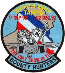 Fighter Squadron 2 (VF-2) Operation SOUTHERN WATCH 1992
Established as Fighter Squadron TWO (VF-2) "Bounty Hunters" on 14 Oct 1972. Redesignated Strike Fighter Squadron TWO (VFA-2) on 1 Jul 2003-.

1 Aug 1992-30 Jan 1993, USS Ranger (CV-61), CVW-2, Grumman F-14A Tomcat


