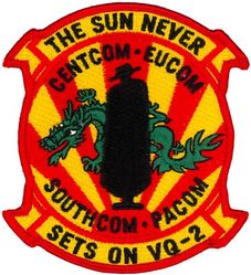 Fleet Air Reconnaissance Squadron 2 (VQ-2) Morale
Established as NAF Patrol Unit in 1950. Redesignated Detachment Able, Airborne Early Warning Squadron TWO (VW-2) on 12 May 1953; Electronic Countermeasures Squadron TWO (ECMRON TWO)(VQ-2)) on 1 Sep 1955; Fleet Air Reconnaissance Squadron TWO (FAIRECONRON TWO) on 1 Jan 1960. Disestablished on 31 Aug 2012.

Lockheed EP-3E Aries II


