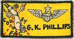 20th Tactical Air Support Squadron (Light) Covey Forward Air Controller Name Tag
