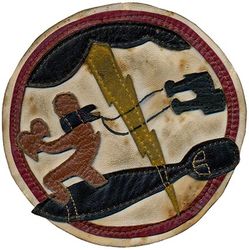 20th Tactical Reconnaissance Squadron 
Lineage. Constituted 20th Observation Squadron (Light) on 5 Feb 1942. Activated on 2 Mar 1942. Redesignated: 20th Observation Squadron on 4 Jul 1942; 20th Reconnaissance Squadron (Fighter) on 2 Apr 1943; 20th Tactical Reconnaissance Squadron on 11 Aug 1943. Inactivated on 27 Nov 1945.

Insignia approved on 31 Oct 1942. Indian made multipiece painted leather.

Stations. Savannah AB, GA, 2 Mar 1942; Pope Field NC, 28 Mar 1942; Vichy, MO, 14 Dec 1942; Morris Field, NC, 8 May 1943; Key Field, MS, 31 Aug-8 Nov 1943; Guskhara, India, 5 Jan 1944 (flight operated from Kisselbari, India, after 6 Mar 1944); Kisselbari, India, 26 Mar 1944 (operated from Dinjan, India, 1 May-20 Jun 1944, with detachment at Tingkawk Sakan, Burma, after 21 May 1944; operated primarily from Tingkawk Sakan, Burma, 21 Jun-c. 10 Nov 1944, with detachment at Myitkyina, Burma, 10 Jul-c. 25 Aug 1944); Myitkyina, Burma, c. 9 Nov 1944 (flight operated from Akyab, Burma, 12 Apr-22 May 1945); Nagaghuli, India, c. 20 Apr 1945; Dergaon, India, 9 Jul 1945; Piardoba, India, Sep-Nov 194.5; Camp Kilmer, NJ, 2627 Nov 1945.

