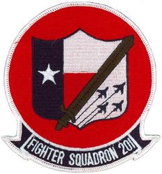 Fighter Squadron 201 (VF-201)
Established as Fighter Squadron 201 (VF-201) "Hunters" on 25 Jul 1970; Strike Fighter Squadron 201 (VFA-201) in Jan 1999-30 Jun 2007.

Vought F-8H Crusader
McDonnell Douglas F-4N/S Phantom II
Grumman F-14A Tomcat

