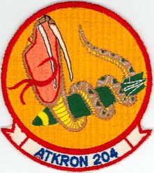 Attack Squadron 204 (VA-204)
Established as Attack Squadron 204 (VA-204) "River Rattlers" on 1 Jul 1970; VFA-204 on 1 May 1991-.

Douglas A-4C/L Skyhawk
Vought A-7B Corsair II
