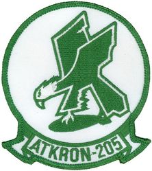 Attack Squadron 205 (VA-205)
Established as Attack Squadron 205 (VA-205) "Green Falcons" on 1 Jul 1970-31 Dec 1994. 

Douglas A-4L Skyhawk
Vought A-7B/E Corsair II
Grumman A-6E/KA-6D Intruder
