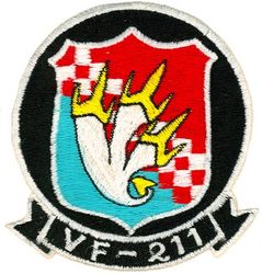 Fighter Squadron 211 (VF-211)
VF-211 "Checkmates"
Established as VB-74 on 1 May 1945; VA-1B on 15 Nov 1946; VA-24 on 1 Sep 1948; VF-24 (2nd) on 1 Dec 1949; VF-211 on 9 March 1959. VF-24 redesignated VF-211 and VF-211 redesignated VF-24 on the same day. VFA-211 in 2005.
Vought F-8A/E/H/J Crusader

