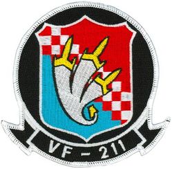 Fighter Squadron 211 (VF-211)
VF-211 "Checkmates"
1975-2004
Established as VB-74 on 1 May 1945; VA-1B on 15 Nov 1946; VA-24 on 1 Sep 1948; VF-24 (2nd) on 1 Dec 1949; VF-211 on 9 March 1959. VF-24 redesignated VF-211 and VF-211 redesignated VF-24 on the same day. VFA-211 in 2005.
Grumman F-14A Tomcat
