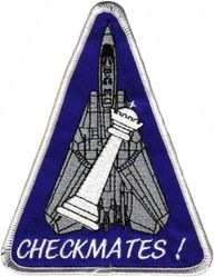 Fighter Squadron 211 (VF-211) F-14 Tomcat
VF-211 "Checkmates"
1975-2004
Established as VB-74 on 1 May 1945; VA-1B on 15 Nov 1946; VA-24 on 1 Sep 1948; VF-24 (2nd) on 1 Dec 1949; VF-211 on 9 March 1959. VF-24 redesignated VF-211 and VF-211 redesignated VF-24 on the same day. VFA-211 in 2005.
Grumman F-14A Tomcat
