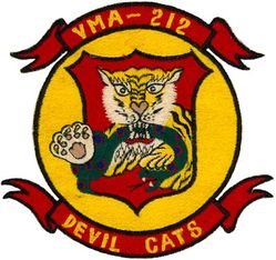 Marine Attack Squadron 212 (VMA-212)
VMA-212 "Devil Cats"
1957-1961 3d Design
AD-6 Skyraider
