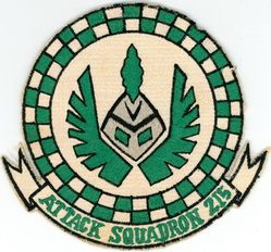 Attack Squadron 215 (VA-215)
Established as Attack Squadron 215 (VA-215) "Barn Owls" on 22 Jun 1955-31 Aug 1967.

Vought A-7B Corsair II
