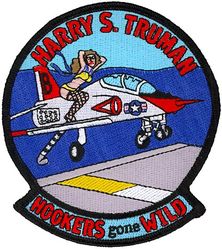 Training Squadron 22 (VT-22) Carrier Qualification USS Harry S Truman
Established as Advanced Training Unit Six (ATU-6) on 13 Jun 1949. Redesignated: Jet Transitional Training Unit One (JTTU-1) in Aug 1949; Advanced Training Unit Three (ATU-3) on 20 Aug 1951; Advanced Training Unit Two Zero Zero (ATU-200) in 1952; Advanced Training Unit Two One Two (ATU-212) in ? Training Squadron-Two Two (VT-22) "Golden Eagles" on 21 May 1960-. 
