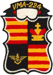 Marine Attack Squadron 224 (VMA-224)
VMA-224 
1954 1st Design
F9F Panther
