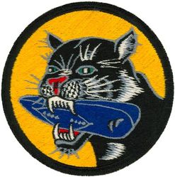 Air Anti-Submarine Squadron 23 (VS-23)
Established as Torpedo Squadron FORTY THREE (VT-43) on 1 Aug 1943. Disestablished on 8 Nov 1943. Reestablished as Night Torpedo Bomber Squadron FORTY THREE (VT(N)-43) on 25 Aug 1944. Disestablished on 2 Jan 1945. Reestablished as Torpedo Bomber Squadron FORTY THREE (VT-43) on 9 Aug 1945. Redesignated Attack Squadron THREE E (VA-3E) on 21 Apr 1947; Composite Squadron TWENTY THREE (VC-23) on 1 Sep 1948; Air Anti-Submarine Squadron TWENTY THREE (AIRASRON 23 or VS-23) "Black Cats" on 23 Apr 1950. Disestablished on 27 Sep 1968.

Insignia approved on 18 Nov 1954. 

Grumman TBM-3S Avenger, 1950-1954			
Grumman S2F-1 Tracker, 1954-1964			
Grumman S-2E Tracker, 1964-1968

