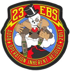 23d Expeditionary Bomb Squadron Operation INHERENT RESOLVE 2017
Deployed to Al Udeid Air Base, Qatar.
Keywords: PVC