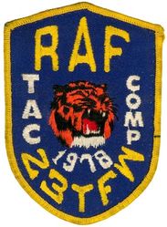 23d Tactical Fighter Wing Royal Air Force Tactical Bombing Competition 1978
