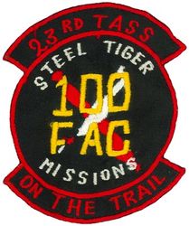 23d Tactical Air Support Squadron Steel Tiger Forward Air Controller 100 Missions
