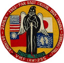 Marine All Weather Fighter Squadron 235 (VMF(AW)-235) Far East Cruise 1963-1964
 VMF(AW)-235 
1963-1964
F8U-2N Crusader

