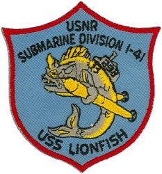 SS-298 USS Lionfish 
USS Lionfish (SS-298)
Class & type: Balao-class submarine 
Builder: Cramp Shipbuilding Company, Philadelphia, Pennsylvania / Portsmouth Naval Shipyard, Portsmouth New Hampshire (Now Kittery, Maine) 
Laid down: 15 Dec 1942 
Launched: 7 Nov 1943 
Commissioned: 1 Nov 1944 
Decommissioned: 16 Jan 1946 
Recommissioned: 31 Jan 1951 
Decommissioned: 15 Dec 1953 
Struck: 20 Dec 1971 

