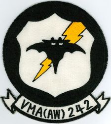 Marine All Weather Attack Squadron 242
VMA(AW)-242 "Bats"
1966-1970
A-6A Intruder 
