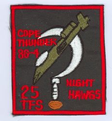 25th Tactical Fighter Squadron Exercise COPE THUNDER 1986-4
