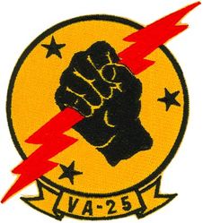 Attack Squadron 25 (VA-25)
VA-25 "Fist of the Fleet"
1980's
LTV A-7 Corsair II


