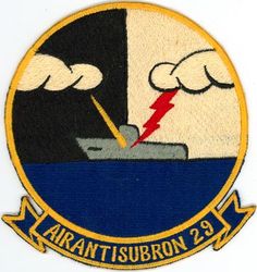 Air Anti-Submarine Squadron 29 (VS-29)
Established as Air Anti-Submarine Squadron TWENTY NINE (AIRASRON 29 or VS-29) "Dragonfires" on 1 Apr 1960; Sea Control Squadron TWENTY NINE (VS-29) on 1 Oct 1993. Disestablished on 17 Apr 2004.

VS-29 orginal insignia, used during the S-2 era until the squadron transitioned to the S-3 in 1973.

Lockheed S-3A/B Viking, 1973-2004

