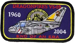 Air Anti-Submarine Squadron 29 (VS-29)
Established as Air Anti-Submarine Squadron TWENTY NINE (AIRASRON 29 or VS-29) "Dragonfires" on 1 Apr 1960; Sea Control Squadron TWENTY NINE (VS-29) on 1 Oct 1993. Disestablished on 17 Apr 2004.

Lockheed S-3A/B Viking, 1973-2004

