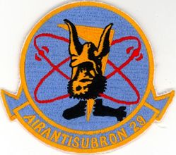 Air Anti-Submarine Squadron 29 (VS-29)
Established as Air Anti-Submarine Squadron TWENTY NINE (AIRASRON 29 or VS-29) "Dragonfires" on 1 Apr 1960; Sea Control Squadron TWENTY NINE (VS-29) on 1 Oct 1993. Disestablished on 17 Apr 2004.

VS-29 2nd insignia, used after the squadron transitioned to the S-3 in 1973.

Lockheed S-3A/B Viking, 1973-2004

