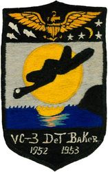 Composite Squadron 3 (VC-3) Detachment Baker 1952-1953
Established as Composite Squadron THREE (VC-3) on 2 May 1949. Redesignated All Weather Fighter Squadron THREE (VF(AW)-3) on 1 Jul 1956. Disestablished on 2 May 1958.

Vought  F4U-5N Corsair
