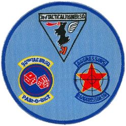 3d Tactical Fighter Wing Gaggle
Gaggle: 3d Tactical Fighter Squadron, 90th Tactical Fighter Squadron & 26th Aggressor Squadron. 
