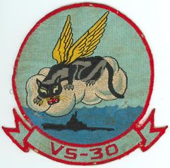 Air Anti-Submarine Squadron 30 (VS-30) 
Established as Established as Composite Squadron EIGHT ZERO ONE (VC-801) after WW-II. Redesignated Air Anti-Submarine Squadron EIGHT ZERO ONE (VS-801) on 1 Aug 1950; Air Anti-Submarine Squadron THREE ZERO  (VS-30) on 1 Apr 1953. Disestablished on 1 Dec 2005.

Grumman TBM-3E Avenger, 1951-1952
Grumman AF-2W/2S Guardian, 1952-1954
Grumman S-2F/E/G Tracker, 1954-1976
Lockheed S-3A/B Viking, 1976-2005

