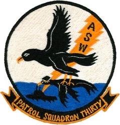 Patrol Squadron 30 (VP-30)
VP-30 "Pro’s Nest"
1960-1993 (1st insignia)
Established as VP-30 on 30 Jun 1960-.
Lockheed P2V-5F/FS/7S Neptune
Martin P5M-1/1S/2 Marlin
Lockheed P-3A Orion
Lockheed SP-2E/H/5B Neptune
Lockheed P-3B/C Orion
Lockheed VP-3A Orion
Lockheed TP-3A Orion
