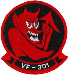 Fighter Squadron 301 (VF-301)
VF-301 "Devils Deciples"
Established on 1 Oct 1970-31 Dec 1994.
Vought F-8J Crusader
McDonnell Douglas F-4B/N/S Phantom II
Grumman F-14 Tomcat
