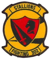 Fighter Squadron 302 (VF-302)
VF-302 "Stallions" 
Established on 21 May 1971-31 Dec 1994.
Vought F-8J/K Crusader
McDonnell Douglas F-4B/N/S Phantom II
Grumman F-14A Tomcat
