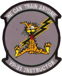 Patrol Squadron 31 (VP-31) Instructor
Established as Patrol Squadron THIRTY ONE (VP-31) " Black Lightnings" on 30 Jun 1960, the second squadron to be assigned the VP-31 designation. Disestablished on 1 Nov 1993.

Lockheed TP-3A Orion
