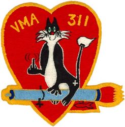 Marine Attack Squadron 311 (VMA-311)  
Established as Marine Fighter Squadron 311 (VMF-311) "Hells Bells" on 1 Dec 1942. Redesignated as Marine Attack Squadron 311 (VMA-311) on 7 Jun 1957. Deactivated on 15 Oct 2020.

Grumman F-9F-2 Panther, 1949-1958
Douglas A4D-2 Skyhawk, 1958-1988
McDonnell Douglas AV-8B Harrier, 1988-2020

Japanese made (2nd variation, 1957)

