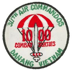 311th Air Commando Squadron, Troop Carrier 1000 Combat Sorties
