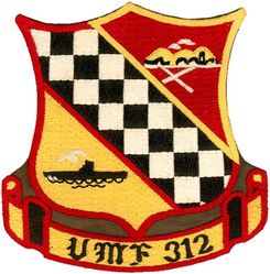 Marine Fighter Squadron 312 (VMF-312)
VMF-312 "Checkerboards"
1950-1953 2d Design
F4U-4 Corsair
