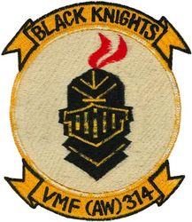 Marine All Weather Fighter Attack Squadron 314 (VMF(AW)-314)
VMF(AW)-314 "Black Knights"
1957
F-4D Skyray

