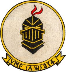 Marine All Weather Fighter Attack Squadron 314 (VMF(AW)-314)  
VMF(AW)-314 "Black Knights"
1957
F-4D Skyray
