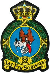 32d Tactical Fighter Squadron
Constituted 32d Pursuit Squadron (Interceptor) on 22 Dec 1939. Activated on 1 Feb 1940. Redesignated 32d Fighter Squadron on 15 May 1942. Inactivated on 15 Oct 1946. Redesignated 32d Fighter-Day Squadron on 9 May 1955. Activated on 8 Sep 1955. Redesignated: 32d Tactical Fighter Squadron on 8 Jul 1958; 32d Fighter-Interceptor Squadron on 8 JuI 1959; 32d Tactical Fighter Squadron on 1 Jul 1969; 32d Fighter Squadron on 1 Nov 1991. Inactivated 1 Jul 1994.
