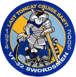 Fighter Squadron 32 (VF-32) F-14 Tomcat Retirement
VF-32 "Swordsmen"
2005
Grumman F-14B Tomcat
