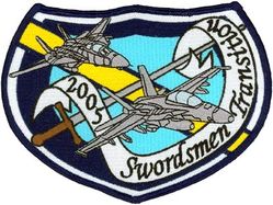 Fighter Squadron 32 (VF-32) F-14 to F-18 Transition
VF-32 "Swordsmen"
2005
Grumman F-14B Tomcat
McDonnell Douglas  F/A-18F Super Hornet
