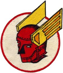327th Fighter-Interceptor Squadron
Constituted 327th Fighter Squadron on 24 Jun 1942. Activated on 10 Jul 1942. Disbanded on 31 Mar 1944. Reconstituted, and redesignated 327th Fighter Interceptor Squadron, on 20 Jun 1955. Activated 18 Aug 1955, inactivated 25 Mar 1960.

Insignia Approved on 14 Oct 1942. Japanese made, fully embroidered.
