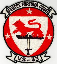 Air Anti-Submarine Squadron 33 (VS-33) 
Established as Established as Air Anti-Submarine Squadron THIRTY THREE (VS-33) on 1 Apr 1960.  Disestablished on 30 Jun 2006.

Grumman S2F-1/2E/2G Tracker, 1960-1976
Lockheed S-3A/B Viking, 1976-2006

