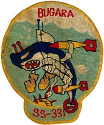 SS-331 USS Bugara
USS Bugara (SS-331)
Class and type: Balao class diesel-electric submarine
Builder: Electric Boat Company, Groton, Connecticut
Laid down: 21 Oct 1943
Launched: 2 Jul 1944
Commissioned: 15 Nov 1944
Decommissioned: 1 Oct 1970
Struck: 1 Oct 1970
Fate: Foundered while under tow off Cape Flattery, Washington, 1 Jun 1971

