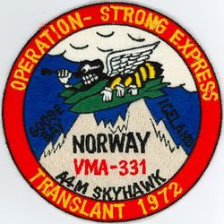 Marine Attack Squadron 331 (VMA-331) Operation STRONG EXPRESS 1972
VMA-331 “Bumblebees” 
1972
A-4M Skyhawk

